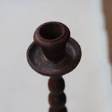 Cast iron candlestick, late 19th century