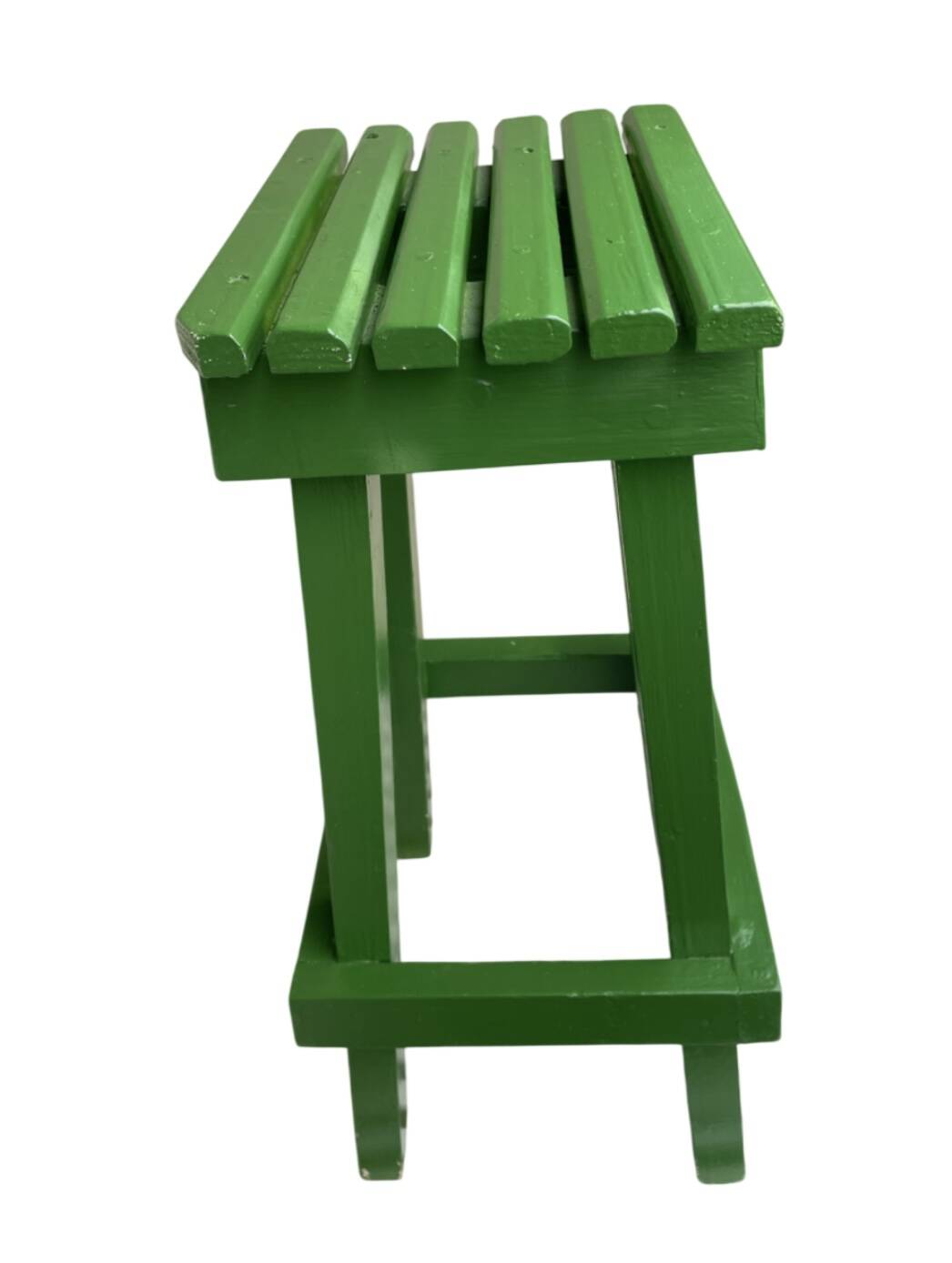 Painted wooden stool