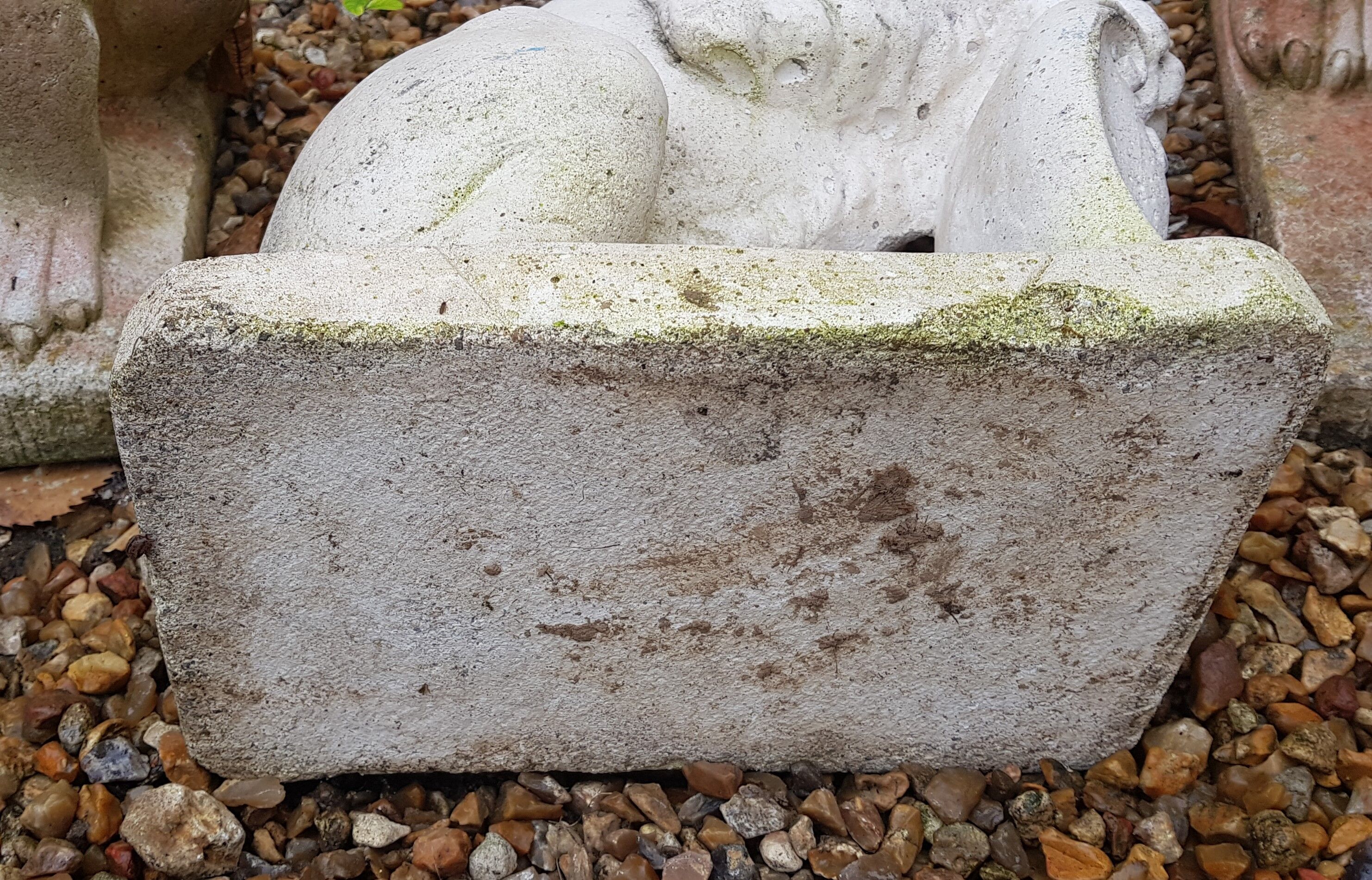 Reconstructed stone lion