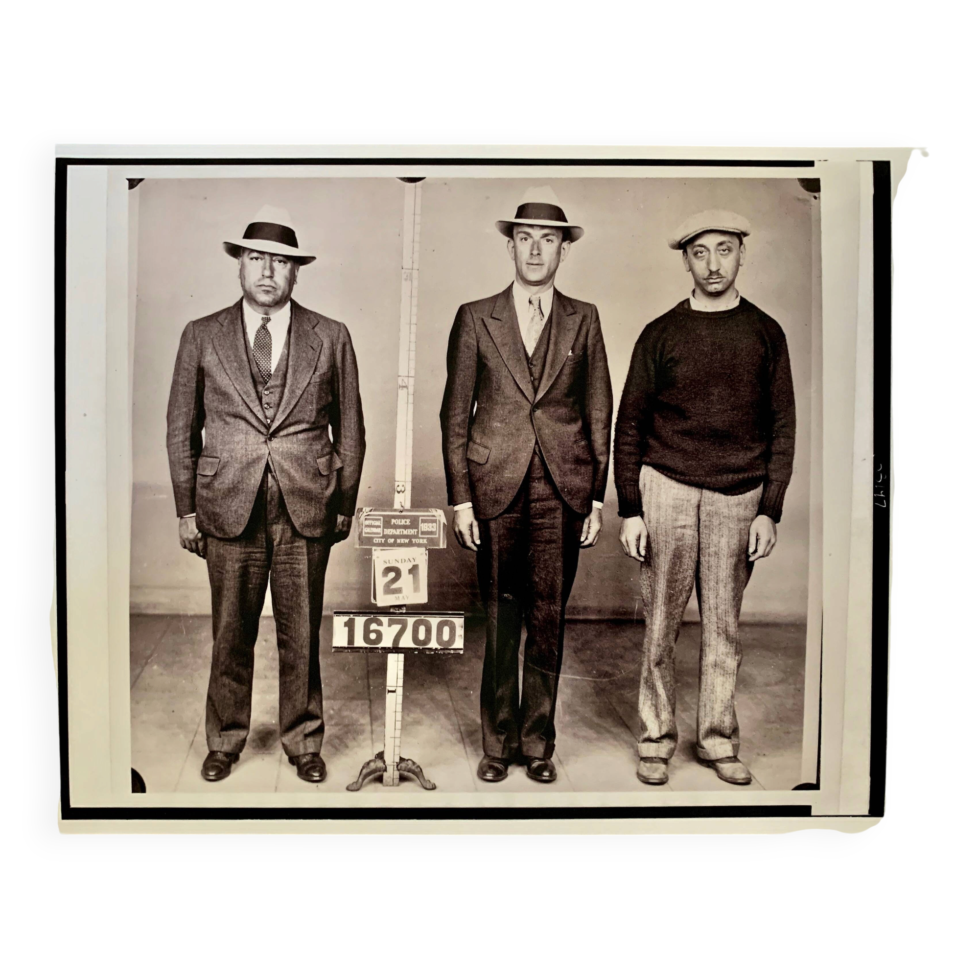 Gangsters of New York – 1933 Vintage black and white art photograph