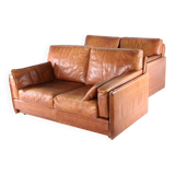 Paire de canapés cuir Roche Bobois
