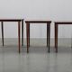Mid-century Danish nesting tables in solid wood and veneer, 1960s