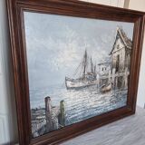 Vintage signed oil painting and unique artwork by Florence Wilkins Furst