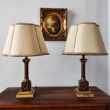 Pair of neo-classical Empire style lamps