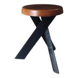 Modernist S31 Stool by Pierre Chapo, France, 1970s
