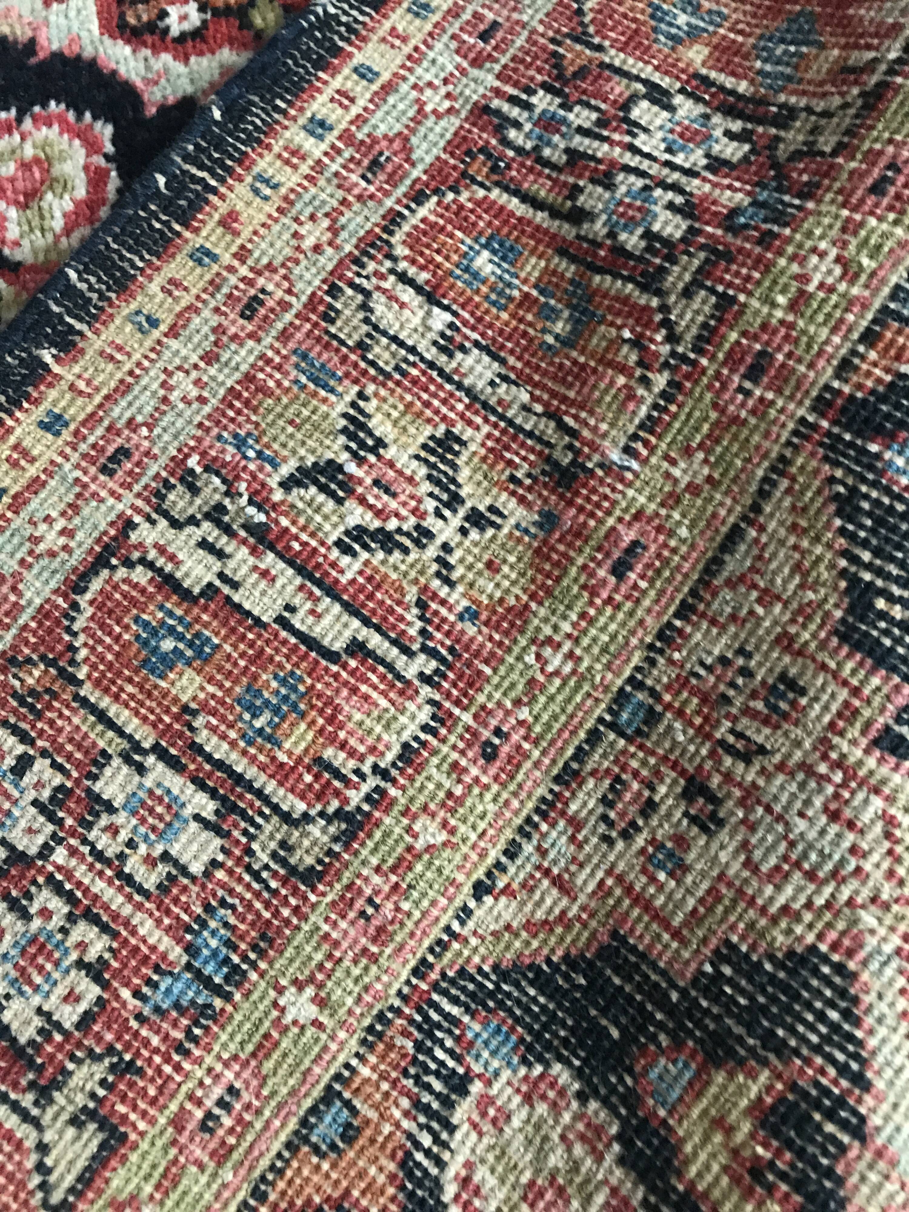 Oriental carpet navy blue and red 200x130cm