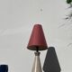 Cone-shaped ceramic lamp signed Le Dauphin