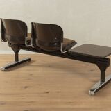 Banc d'attente par Drabert Stahlmöbel , années 1970