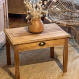 Table basse de ferme ancienne 1 tiroir