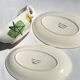 Plats et saucière faïence Pornic  peint main