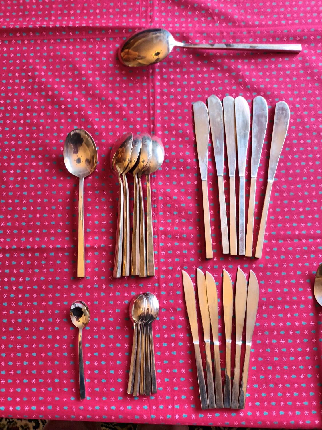 Brass cutlery set