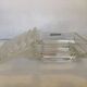 Vase pique fleurs lucite et verre switzerland