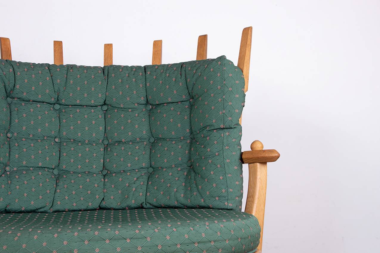Grand French armchair in solid oak, Guillerme and Chambron Your House