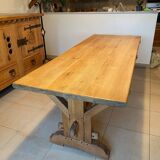 Solid oak farmhouse table