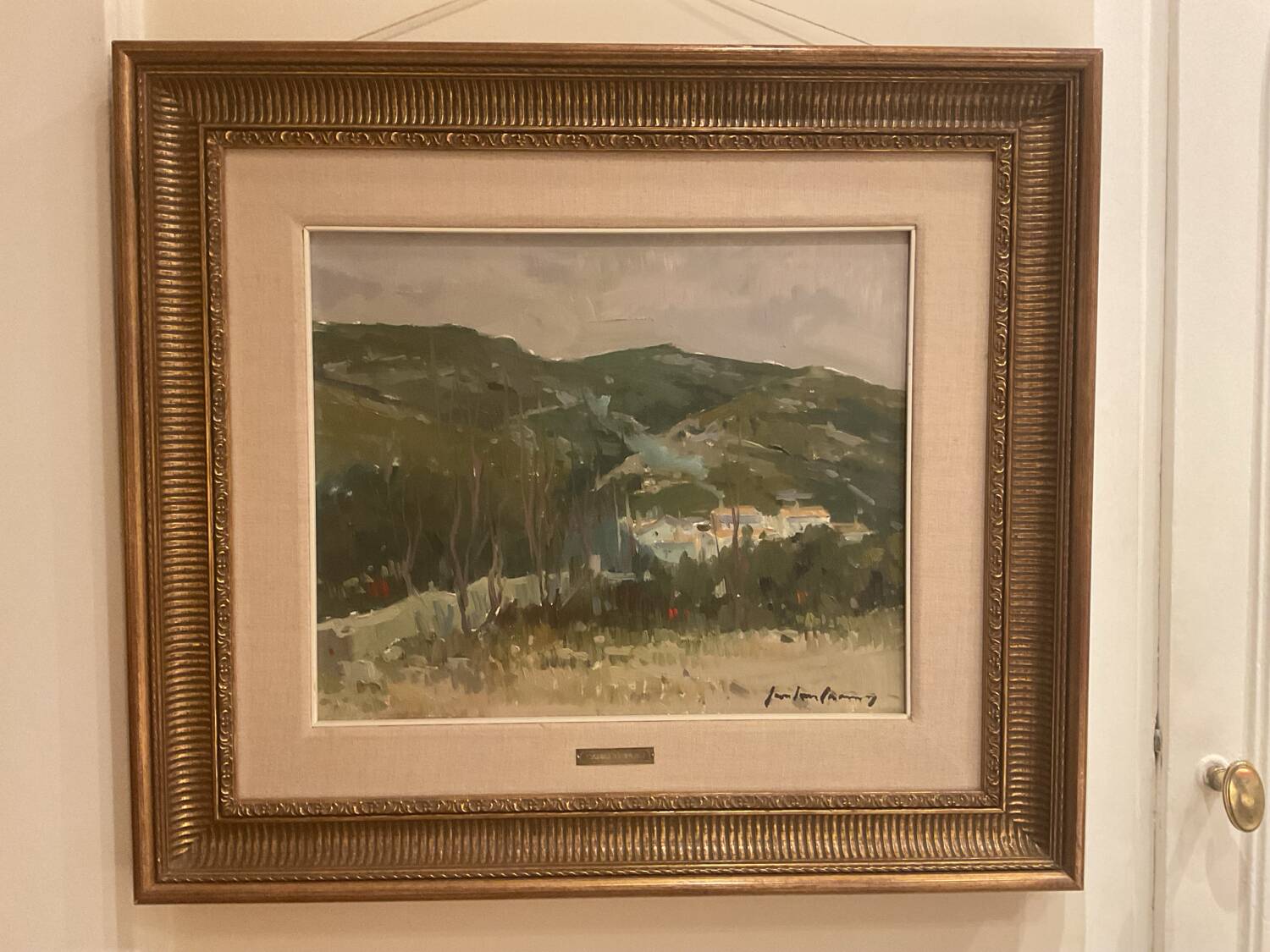 Oil painting on canvas by Casané Puig.