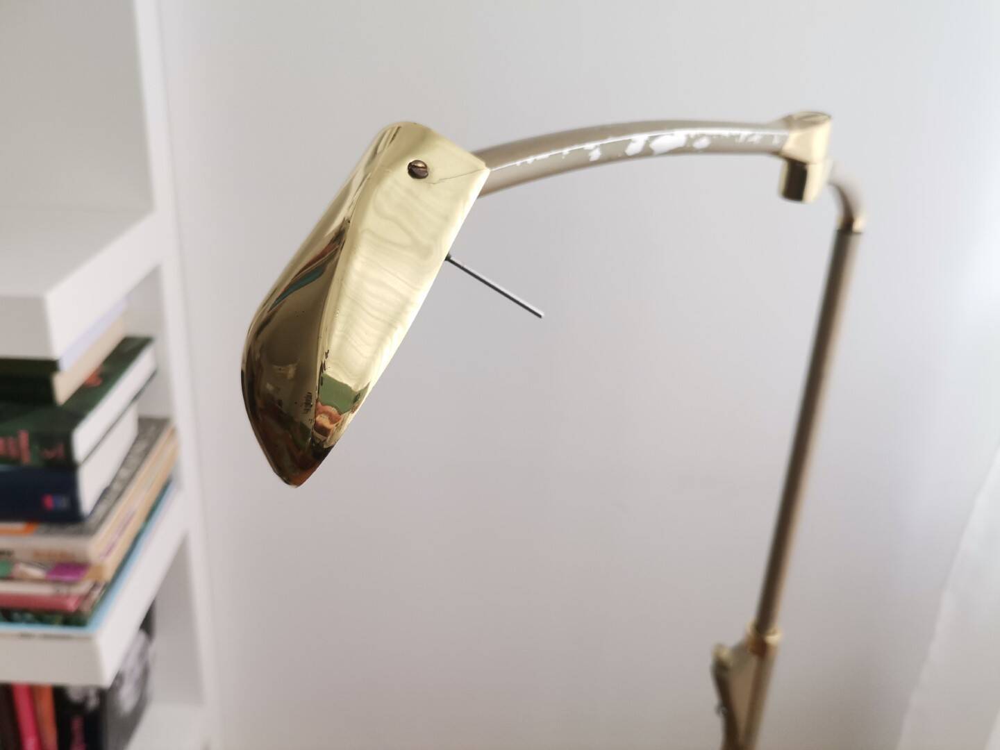 Articulate metal floor lamp 1970s