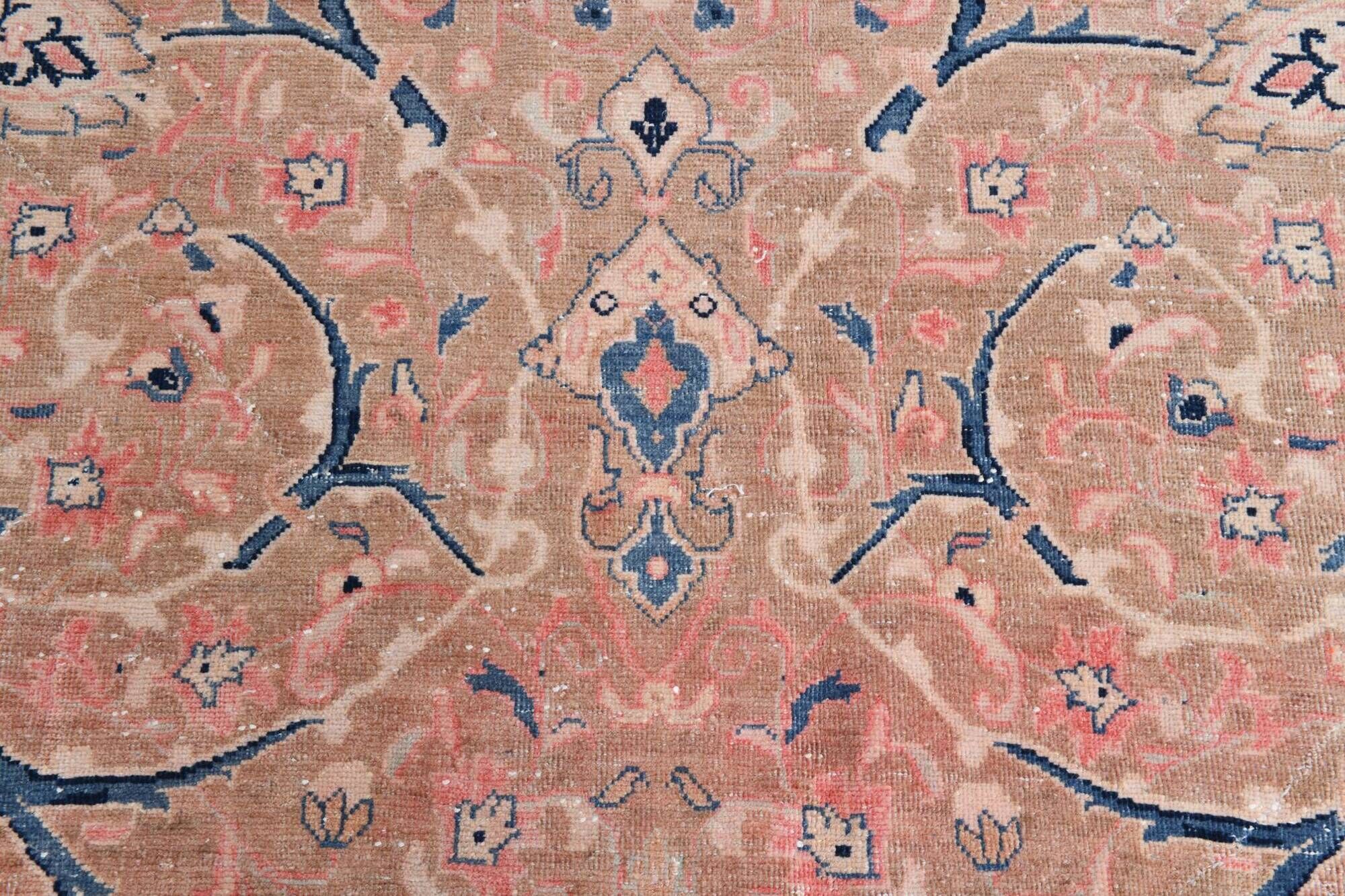 Tapis persan classique antique 57s rose blush bleu 10x13, 293x388 cm