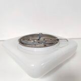 Vintage opaline glass globe square ceiling light/ wall light