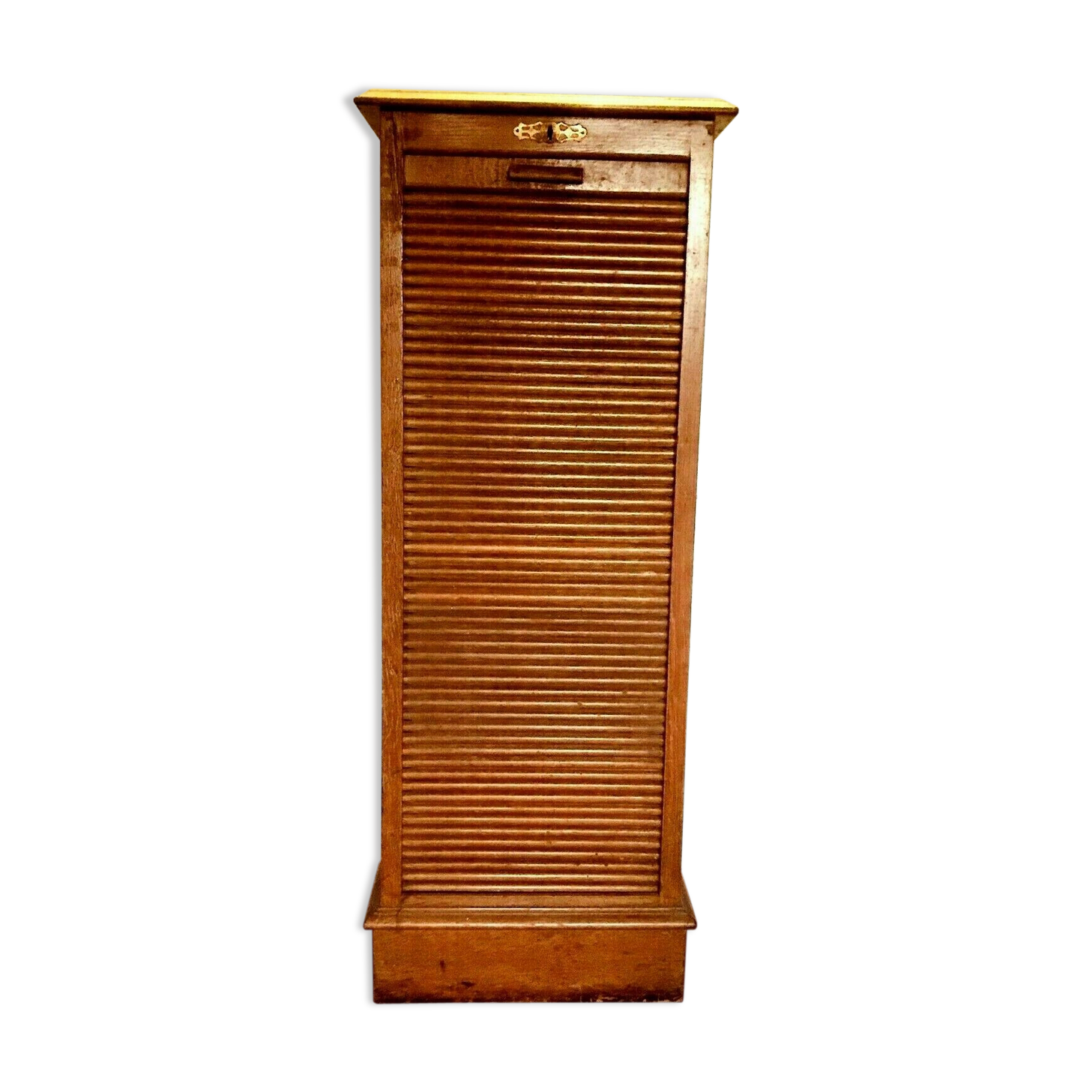 Massive oak curtain binder 20th century office furniture