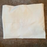 old bolster case embroidered C