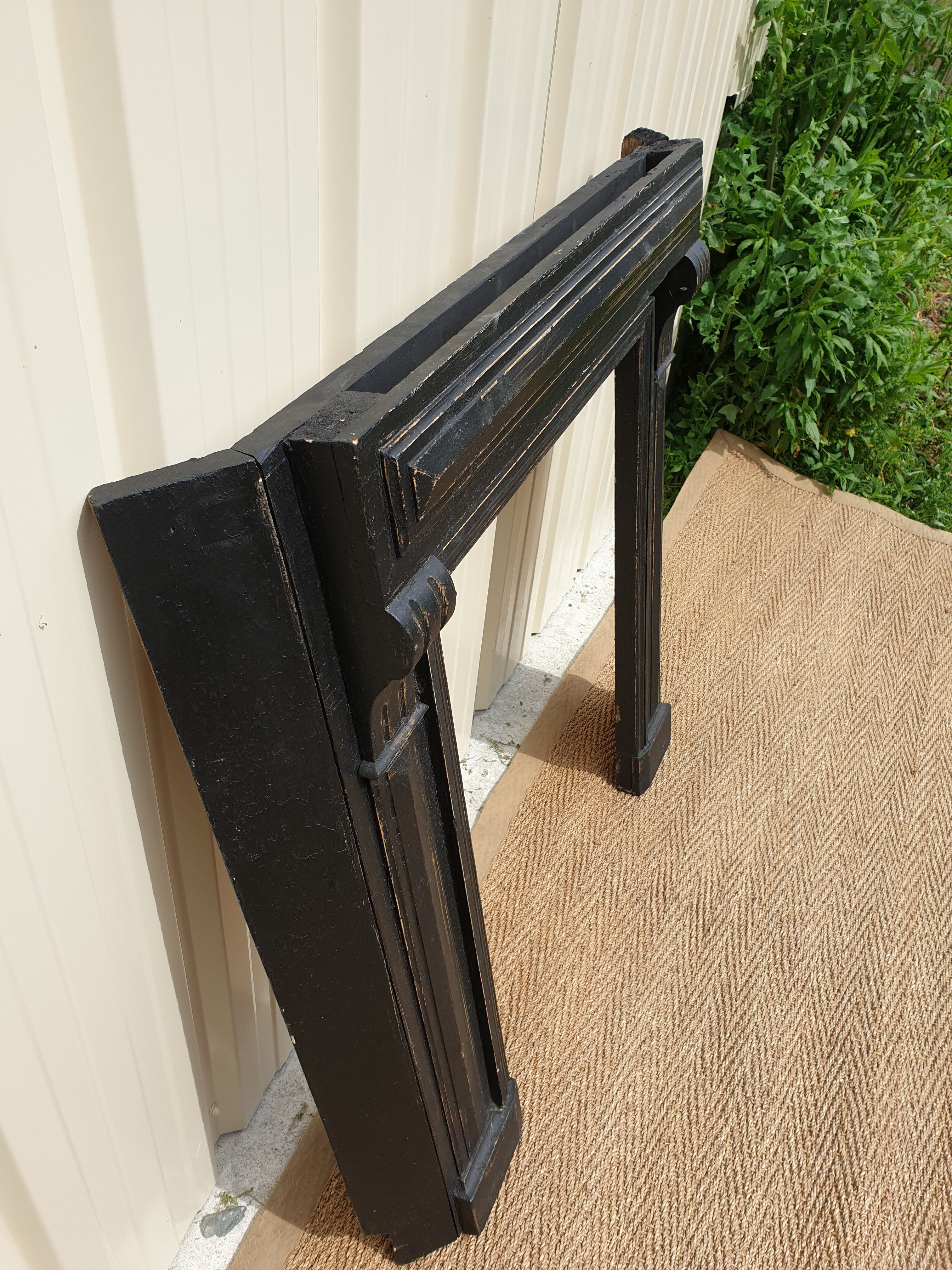 wooden fireplace coat