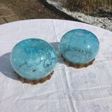 Pair of ball vases