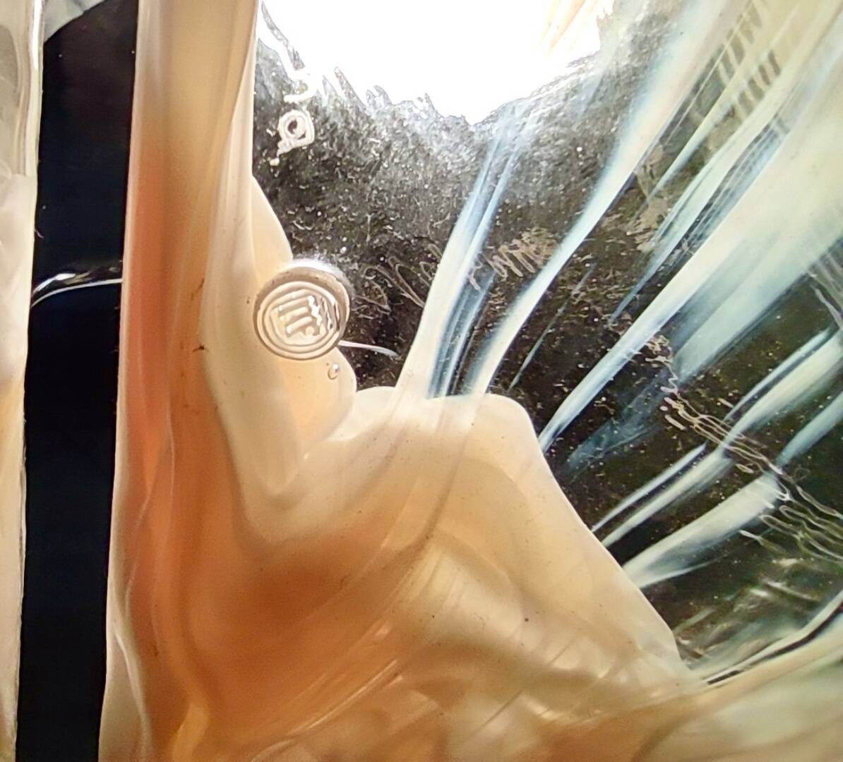 Orange Murano Glass and Brass Pendant by La Murrina, Italy, 1980s