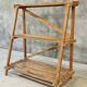 Plant shelf made of old pine wood