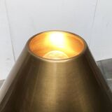 Lesan floor lamp in vintage German brass, Hollywood Regency style by Florian Schulz, 1970s.