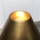 Lesan floor lamp in vintage German brass, Hollywood Regency style by Florian Schulz, 1970s.