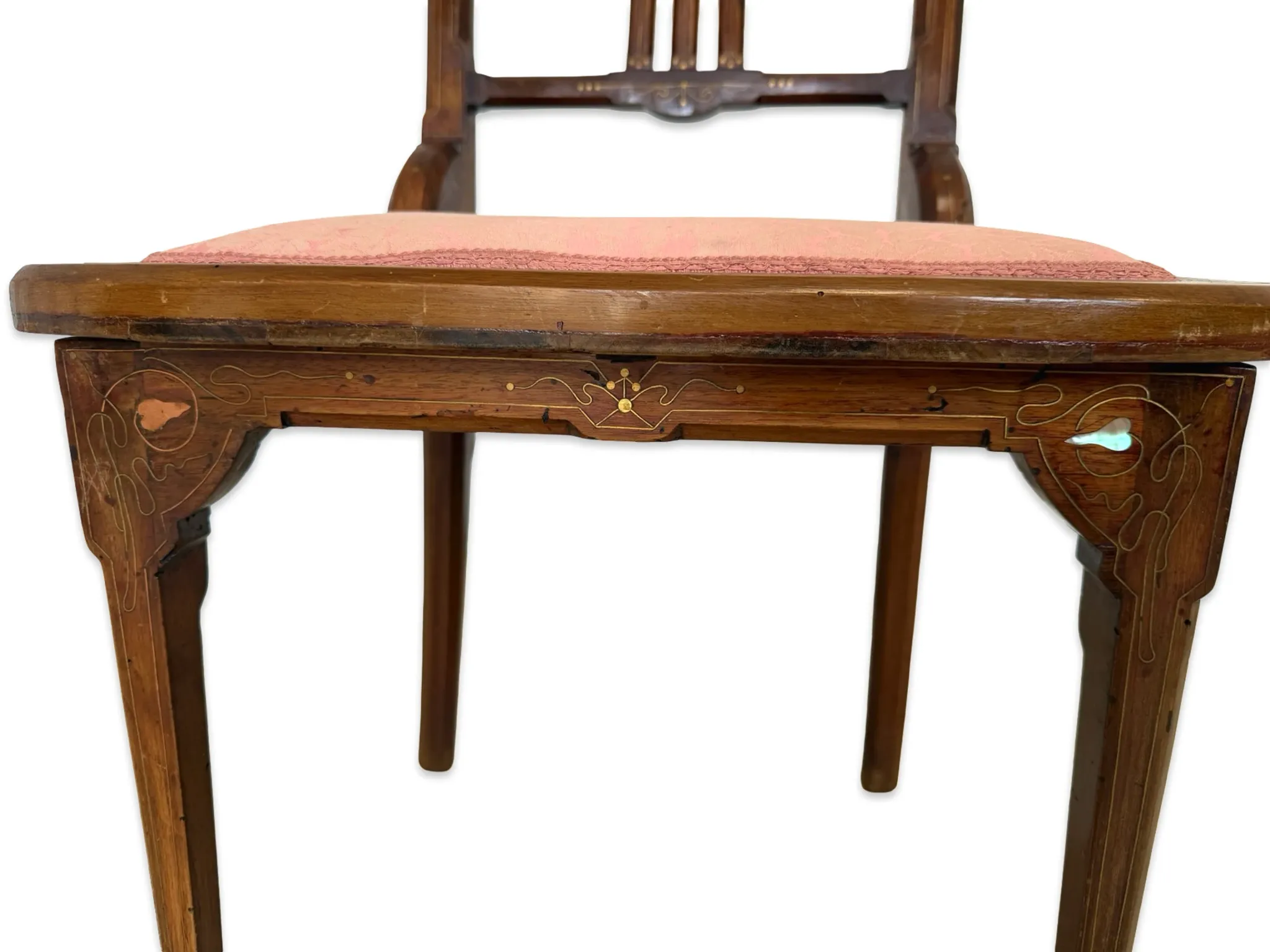 Antique Art Nouveau / Liberty Side Chair – Italy, circa 1900–1910