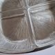 Midcentury Serving Plate Stainless Steel/Glass Cromargan, Germany, 1970s