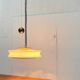 Orion counterweight pendant lamp in mid-century modern German space style, made of Staff Leuchten glass, 1960s.