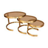 Série de tables gigognes années 70