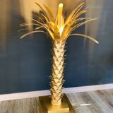 Brass palm tree floor lamp