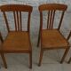 4 chaises bistrot en bois de marque stella
