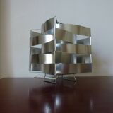 Uranus lamp by Max Sauze, aluminum creation from the 70s