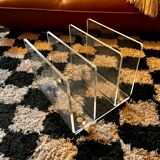 Marais International Plexiglas magazine rack