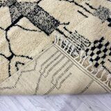 Handmade wool Berber rug 278 X 150 CM