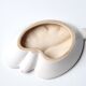 Empty pocket ceramic paint palette, 50s