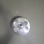 Lampe / suspension Adlumen très rare, câblée en inox