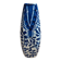 Small antique vase in blue and white earthenware, hand-painted – oriental decoration.