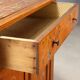 Buffet d’angle ancien en bois de cerisier avec tiroirs, Italie, XIXe siècle