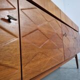 Scandinavian teak and walnut englade, 60s