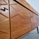 Scandinavian teak and walnut englade, 60s
