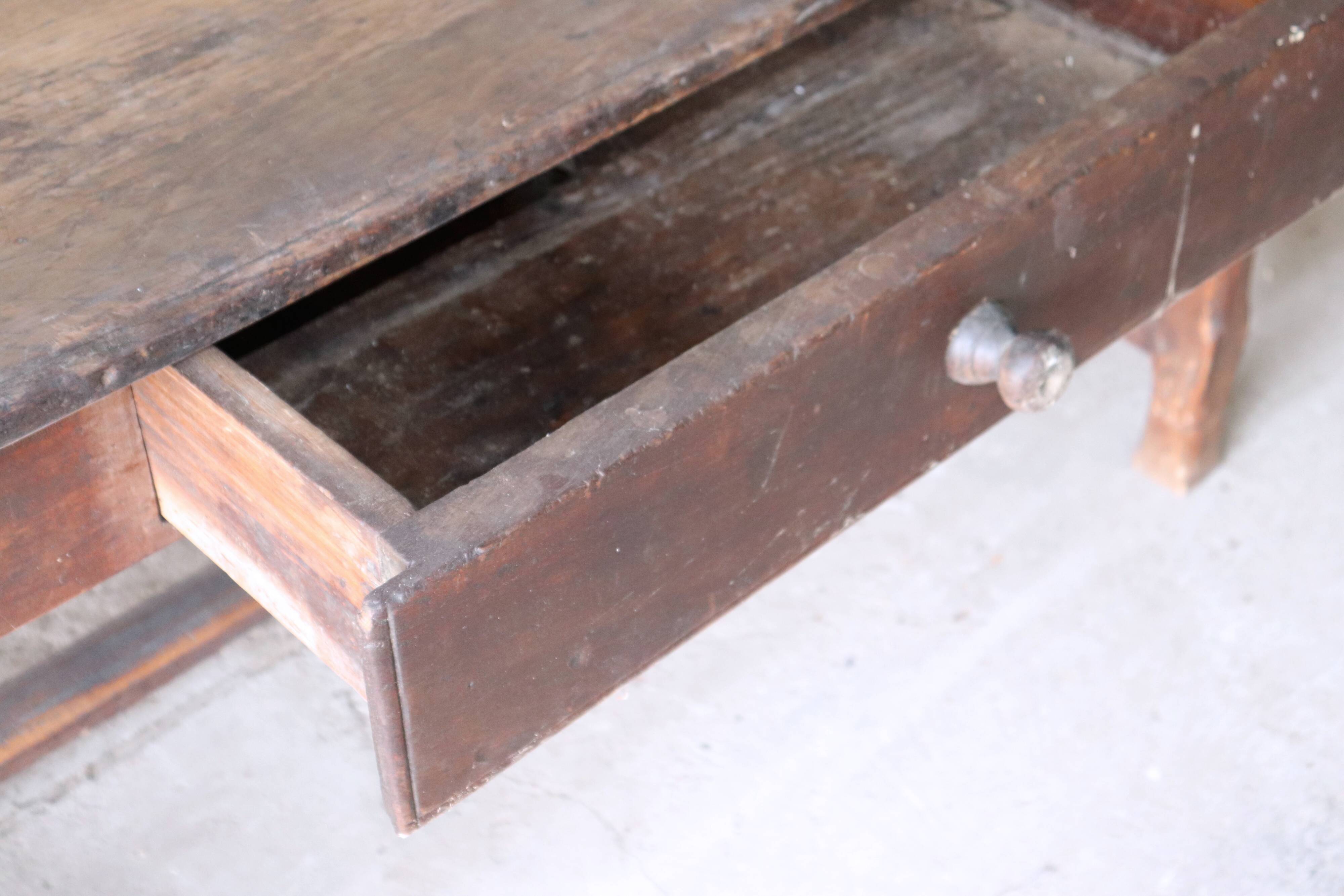 Cherry farm table, 18th century