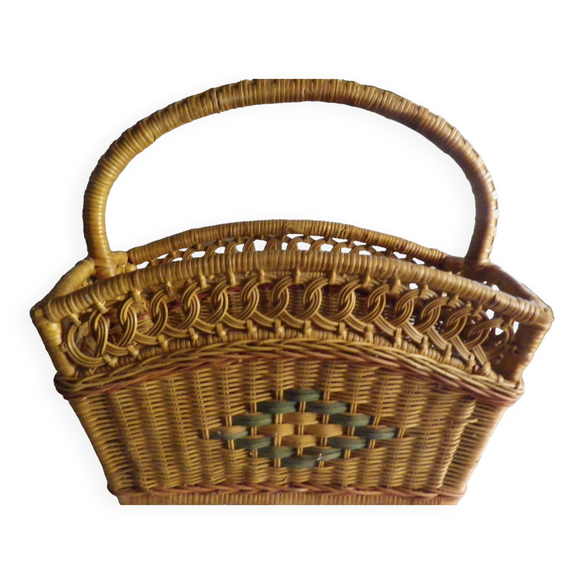 Rattan bamboo magazine holder