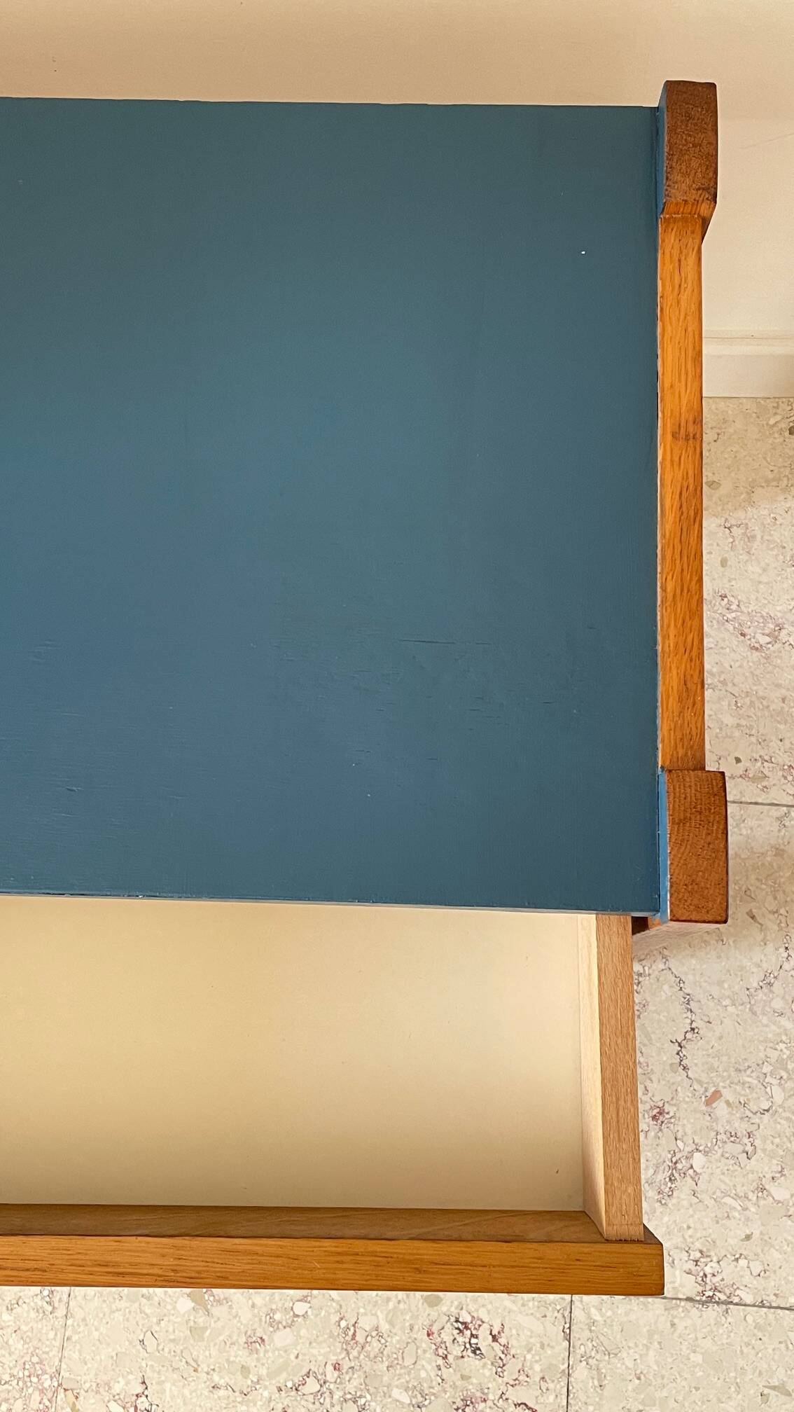 Vintage Scandinavian Cube Bedside Table