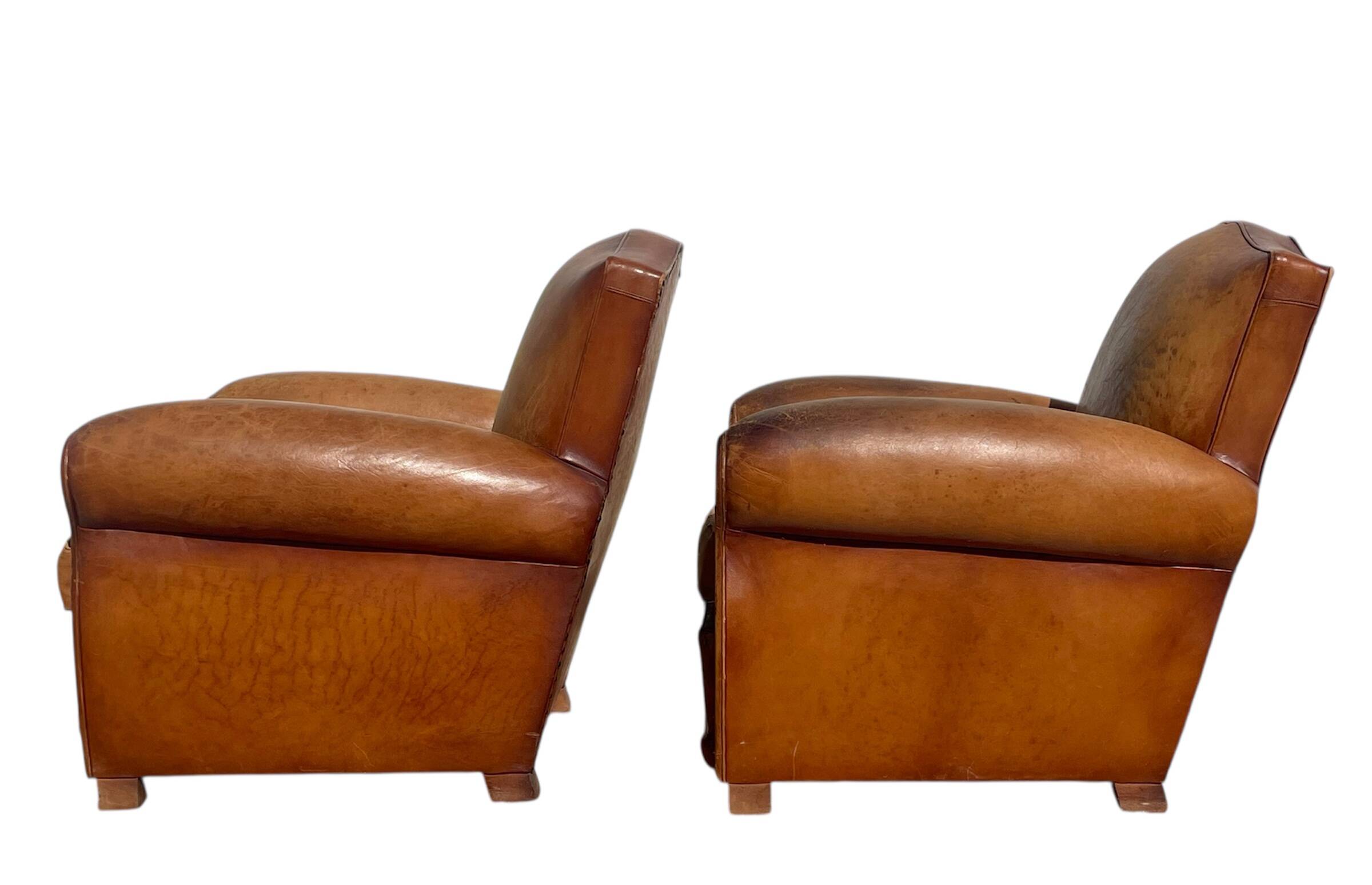 Pair of Club Armchairs