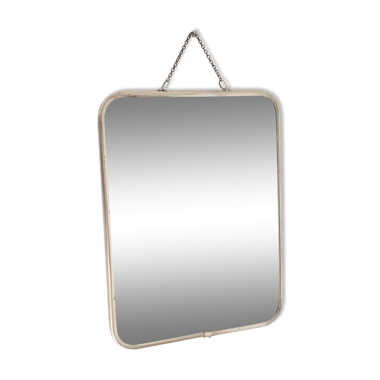 Vintage chain barber mirror